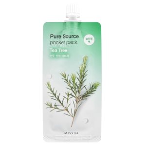 Нощна маска с чаено дърво MISSHA Pure Source Pocket Pack (Tea Tree) 10 мл