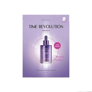 Шийт маска MISSHA Time Revolution Night Repair Ampoule Sheet Mask 5X - 1 бр. (renewed)