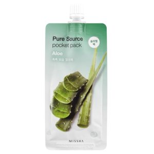 Нощна маска с алое MISSHA Pure Source Pocket Pack (Aloe) 10 мл
